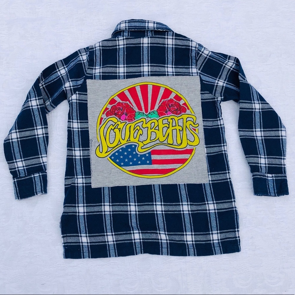 FLOWERS BY ZOE**Plaid Shirt Age 6 EUC